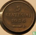 Saint-Marin 5 centesimi 1936 - Image 1