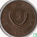 Ouganda 5 cents 1974 - Image 1