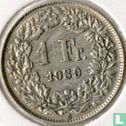 Switzerland 1 franc 1939 - Image 1