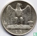 Italy 5 lire 1927 (* * FERT * *)  - Image 1