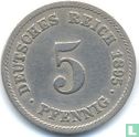 Duitse Rijk 5 pfennig 1895 (F) - Afbeelding 1