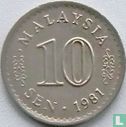 Malaisie 10 sen 1981 - Image 1