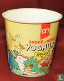 Suske en Wiske yoghurt banaan beker  - Bild 1