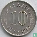 Maleisië 10 sen 1982 - Afbeelding 1