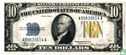 États-Unis $ 10 1934 (joint le certificat d'argent, jaune) - Image 1