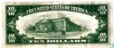 États-Unis $ 10 1934 (joint le certificat d'argent, jaune) - Image 2