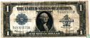Etats-Unis $ 1 1923 (joint le certificat d'argent, bleu) - Image 1