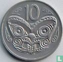New Zealand 10 cents 1985 (low relief portrait) - Image 2
