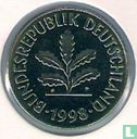 Germany 5 pfennig 1998 (D) - Image 1