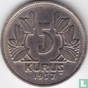 Turkije 5 kurus 1937 - Afbeelding 1