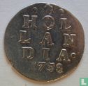 Holland 2 stuiver 1753 (zilver) - Afbeelding 1