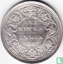 British India 1 rupee 1862 (A/II 0/5) - Image 1
