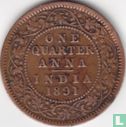 Inde britannique ¼ anna 1891 - Image 1