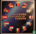 Meerdere landen muntset 2002 "12x 1 euro uit 12 landen van Europa" - Afbeelding 1