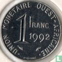 West-Afrikaanse Staten 1 franc 1992 - Afbeelding 1