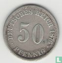 Empire allemand 50 pfennig 1876 (C) - Image 1
