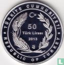 Turkije 50 türk lirasi 2013 (PROOF) "500th Anniversary of the Piri Re'is Map" - Afbeelding 1