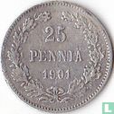 Finland  25 penniä 1901 - Afbeelding 1
