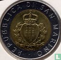 San Marino 500 Lire 1987 "15th anniversary Resumption of Sammarinese coinage" - Bild 2