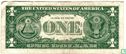 Etats-Unis $ 1 1957 (joint le certificat d'argent, bleu) - Image 2