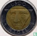 San Marino 500 lire 1996 "Georg Wilhelm Friedrich Hegel" - Afbeelding 1