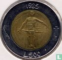 San Marino 500 lire 1985 "Redemption from drugs" - Afbeelding 1