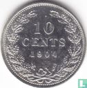 Netherlands 10 cents 1904 - Image 1