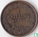 Zweden 1/3 skilling banco 1855 - Afbeelding 1