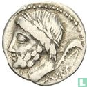 Romeinse Republiek. L. en C. Memmius, AR Denarius 87 v.C.  - Afbeelding 1