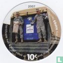 AAFES 10c 2007 Military Picture Pog Gift Certificate 10M101 - Afbeelding 1