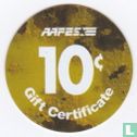 AAFES 10c 2005B Military Picture Pog Gift Certificate 7L101 - Bild 2