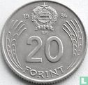 Hongrie 20 forint 1984 - Image 1
