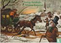 Prettige Kerstdagen en Gelukkig Nieuwjaar - Postkoets in winter - Bild 1