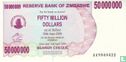 Zimbabwe 50 Million Dollars 2008 - Afbeelding 1