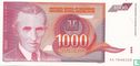 Yugoslavia 1,000 Dinara 1992 - Image 1