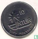 Cuba 10 convertible centavos 1989 (INTUR - roestvast staal) - Afbeelding 2