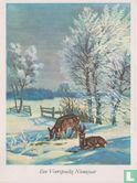 Een Voorspoedig Nieuwjaar - Drie herten in de sneeuw - Image 1