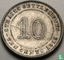Straits Settlements 10 Cent 1919
