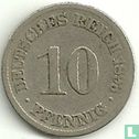 Empire allemand 10 pfennig 1893 (J) - Image 1