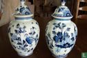 Delftsblauwe vaas met deksel - Afbeelding 3