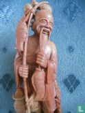 Sculpture en pierre ollaire de taoïste de sculpté à la main - Image 2