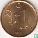 Turkije 1 kurus 2012 - Afbeelding 1