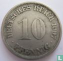 Duitse Rijk 10 pfennig 1907 (F) - Afbeelding 1