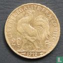 Frankrijk 20 francs 1912 - Afbeelding 1