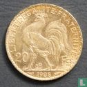 Frankrijk 20 francs 1908 - Afbeelding 1