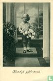 Hartelijk gefelicciteerd (Kind in korte broek met bloemen) - Bild 1
