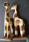 Afrikaanse beeldjes - giraffen - Afbeelding 2