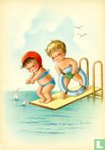 Kinderen op duikplank (900/106) - Bild 1
