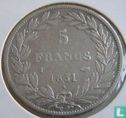 France 5 francs 1831 (Texte incus - Tête nue - T) - Image 1