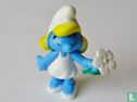 Smurfette with white flower  - Image 1
